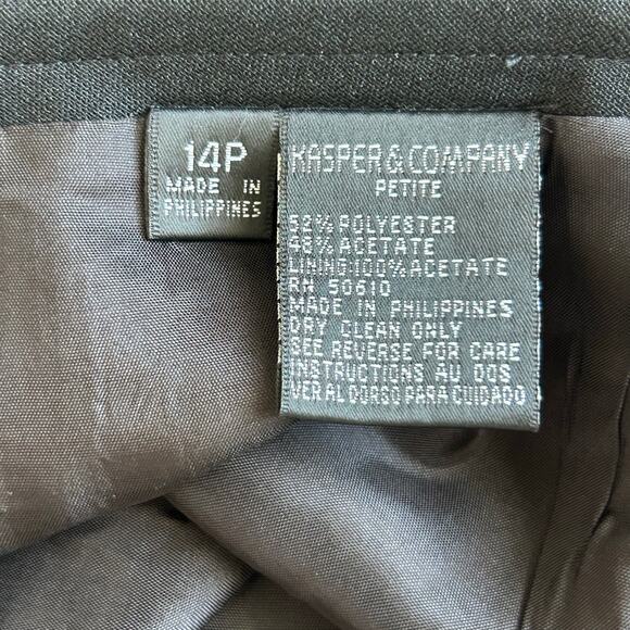 Kasper ASL Black Midi/Maxi Skirt, Sz 14P - Picture 5 of 8